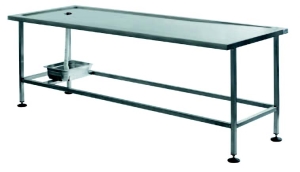 Mesa de reposo/autopsia para cadáveres