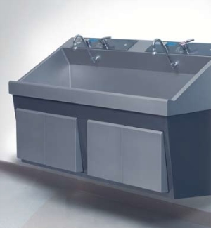 Amsco® Lavabo para limpieza antiséptica, Marca STERIS